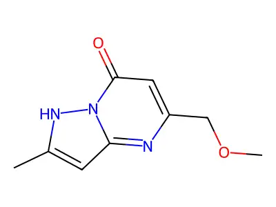 5-(Methoxymethyl)-2-methylpyrazolo[1,5-a]pyrimidin-7-ol structure