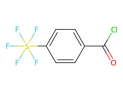 4-(Pentafluorosulfanyl)benzoyl chloride structure