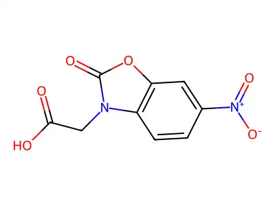 2-(6-Nitro-2-oxo-benzooxazol-3-yl)acetate structure