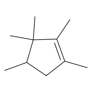 Cyclopentene, 1,2,3,3,4-pentamethyl- structure