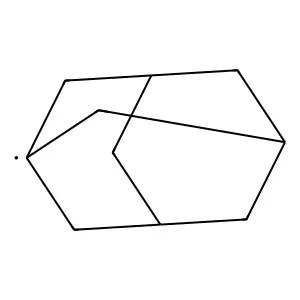 1-Adamantyl radical structure