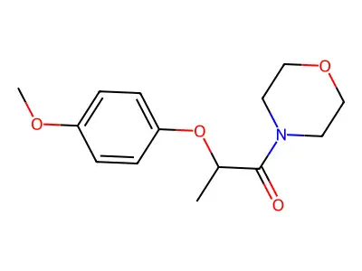 2-(4-Methoxyphenoxy)-1-(morpholin-4-yl)propan-1-one structure