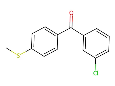 3-Chloro-4'-(methylthio)benzophenone structure