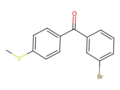 3-Bromo-4'-(methylthio)benzophenone structure