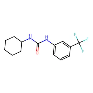 1-Cyclohexyl-3-[3-(trifluoromethyl)phenyl]urea structure