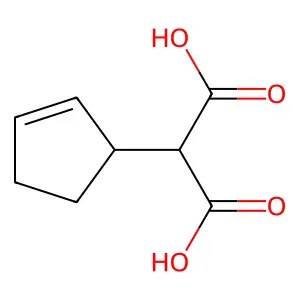 环戊-2-烯-1-基丙二酸 structure
