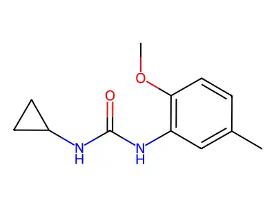1-Cyclopropyl-3-(2-methoxy-5-methylphenyl)urea structure