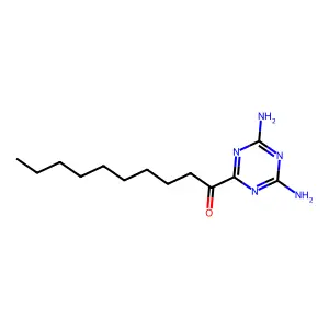 1-(4,6-Diamino-1,3,5-triazin-2-yl)decan-1-one structure