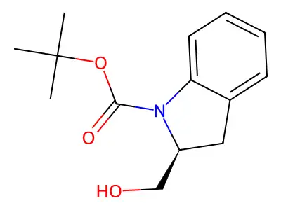 tert-Butyl 2-(hydroxymethyl)-1-indolinecarboxylate structure