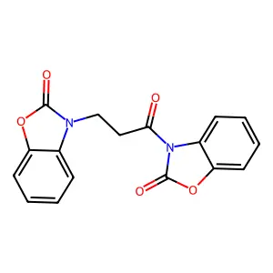3,3'-(1-Oxo-1,3-propanediyl)bis[2(3H)-benzoxazolone] structure