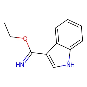 Ethyl 1H-indole-3-carbimidate structure