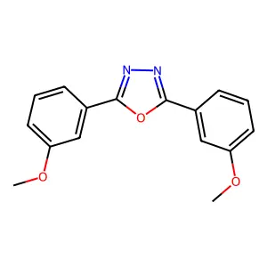 2,5-Bis(3-methoxyphenyl)-1,3,4-oxadiazole structure