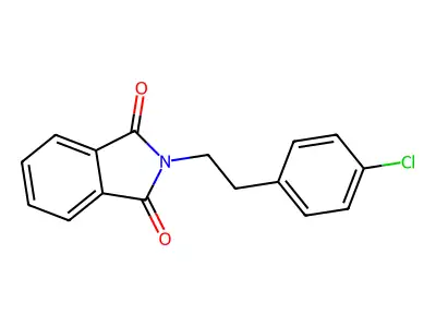 2-[2-(4-chlorophenyl)ethyl]-1H-isoindole-1,3(2H)-dione structure