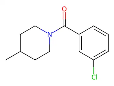 1-(3-Chlorobenzoyl)-4-methylpiperidine structure