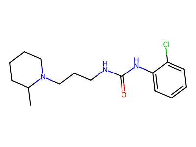 N-(2-Chlorophenyl)-N'-(3-(2-methyl-1-piperidinyl)propyl)urea structure