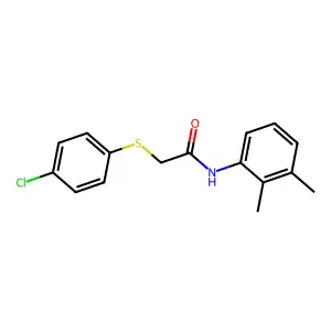 2-[(4-chlorophenyl)sulfanyl]-N-(2,3-dimethylphenyl)acetamide structure