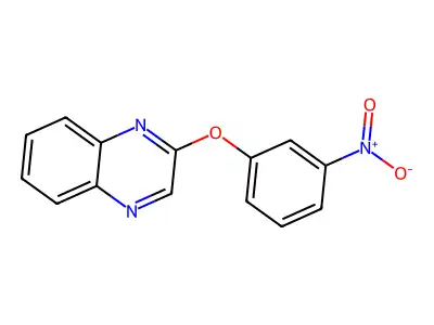 2-(3-Nitrophenoxy)quinoxaline structure