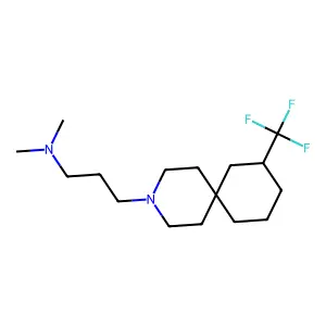 3-Azaspiro(5.5)undecane, 3-(3-(dimethylamino)propyl)-8-(trifluoromethyl)- structure