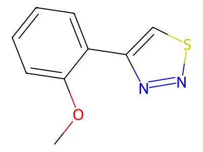 4-(2-Methoxyphenyl)-1,2,3-thiadiazole structure