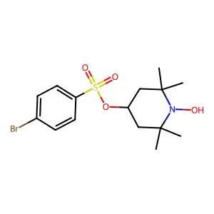 (1-Hydroxy-2,2,6,6-tetramethylpiperidin-4-yl) 4-bromobenzenesulfonate structure