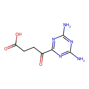 4-(4,6-Diamino-1,3,5-triazin-2-yl)-4-oxobutanoic acid structure