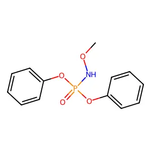 Diphenyl N-methoxyphosphoramidate structure