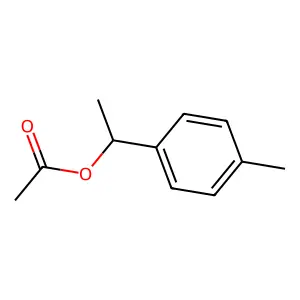 Benzenemethanol, alpha,4-dimethyl-, 1-acetate structure