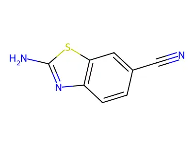 2-Aminobenzothiazole-6-carbonitrile structure