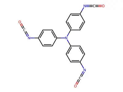 Tris(p-isocyanatophenyl)amine structure