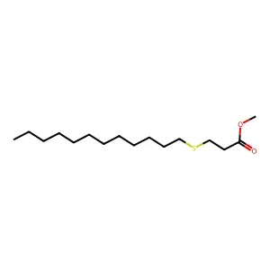 Propanoic acid, 3-(dodecylthio)-, methyl ester structure