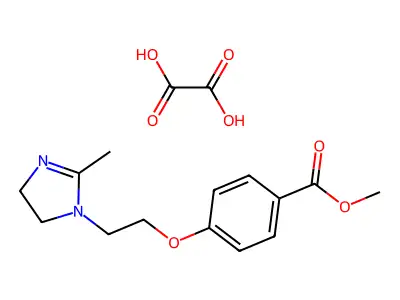 Oxalate de 1-(2-(4-carbomethoxyphenoxy)ethyl)-2-methylimidazoline [French] structure