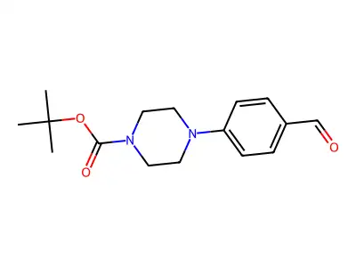 Tert-butyl 4-(4-formylphenyl)piperazine-1-carboxylate structure