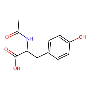 N-Acetyl-D-tyrosine structure