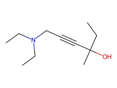 6-(Diethylamino)-3-methylhex-4-yn-3-ol structure
