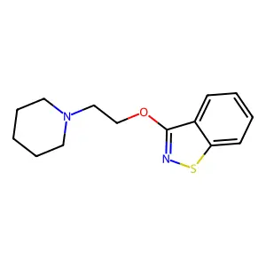 3-[2-(Piperidin-1-YL)ethoxy]-1,2-benzisothiazole structure