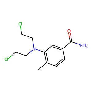 3-(Bis(2-chloroethyl)amino)-4-methylbenzamide structure