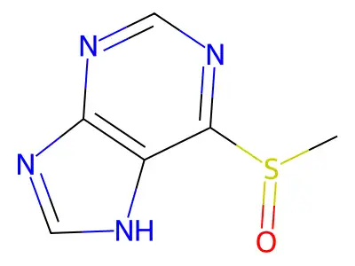 6-Methylsulfinyl purine structure