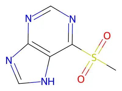 6-(Methylsulfonyl)-5H-purine structure