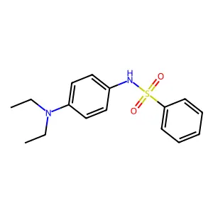 N-(4-(diethylamino)phenyl)benzenesulfonamide structure