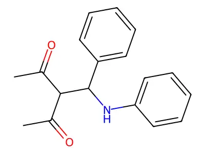 3-[Anilino(phenyl)methyl]pentane-2,4-dione structure
