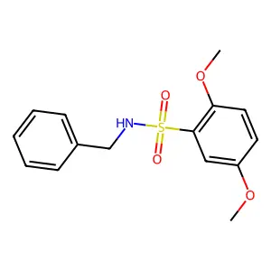 N-benzyl-2,5-dimethoxybenzenesulfonamide structure