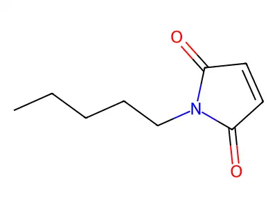 1-pentyl-2,5-dihydro-1H-pyrrole-2,5-dione structure