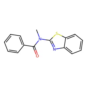 N-(1,3-苯并噻唑-2-基)-N-甲基苯甲酰胺 structure