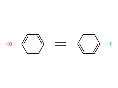 4-(4-Fluorophenylethynyl)phenol structure