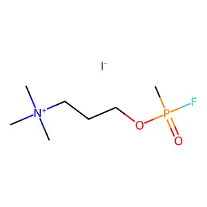 1-Propanaminium, 3-((fluoromethylphosphinyl)oxy)-N,N,N-trimethyl-, iodide (1:1) structure