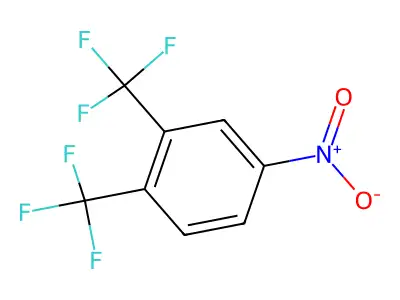 4-Nitro-1,2-bis(trifluoromethyl)benzene structure