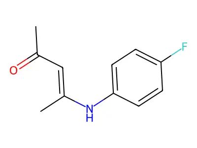2-Penten-2-ol, 4-[(4-fluorophenyl)imino]- structure