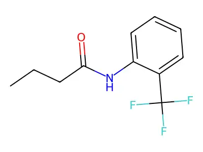 N-[2-(trifluoromethyl)phenyl]butanamide structure
