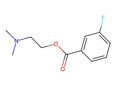 2-(Dimethylamino)ethyl 3-fluorobenzoate structure