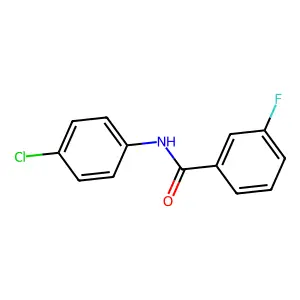 N-(4-chlorophenyl)-3-fluorobenzamide structure